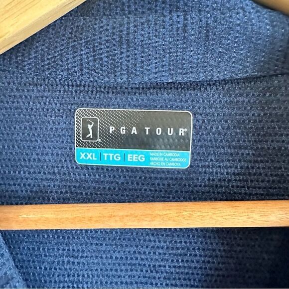 PGA Tour Men's Navy Blue Golf Shirt Size XXL - Picture 4 of 5